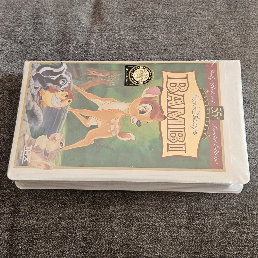 Bambi VHS Tape Sealed 55th Anniversary Masterpiece Collection New Disney Vintage
